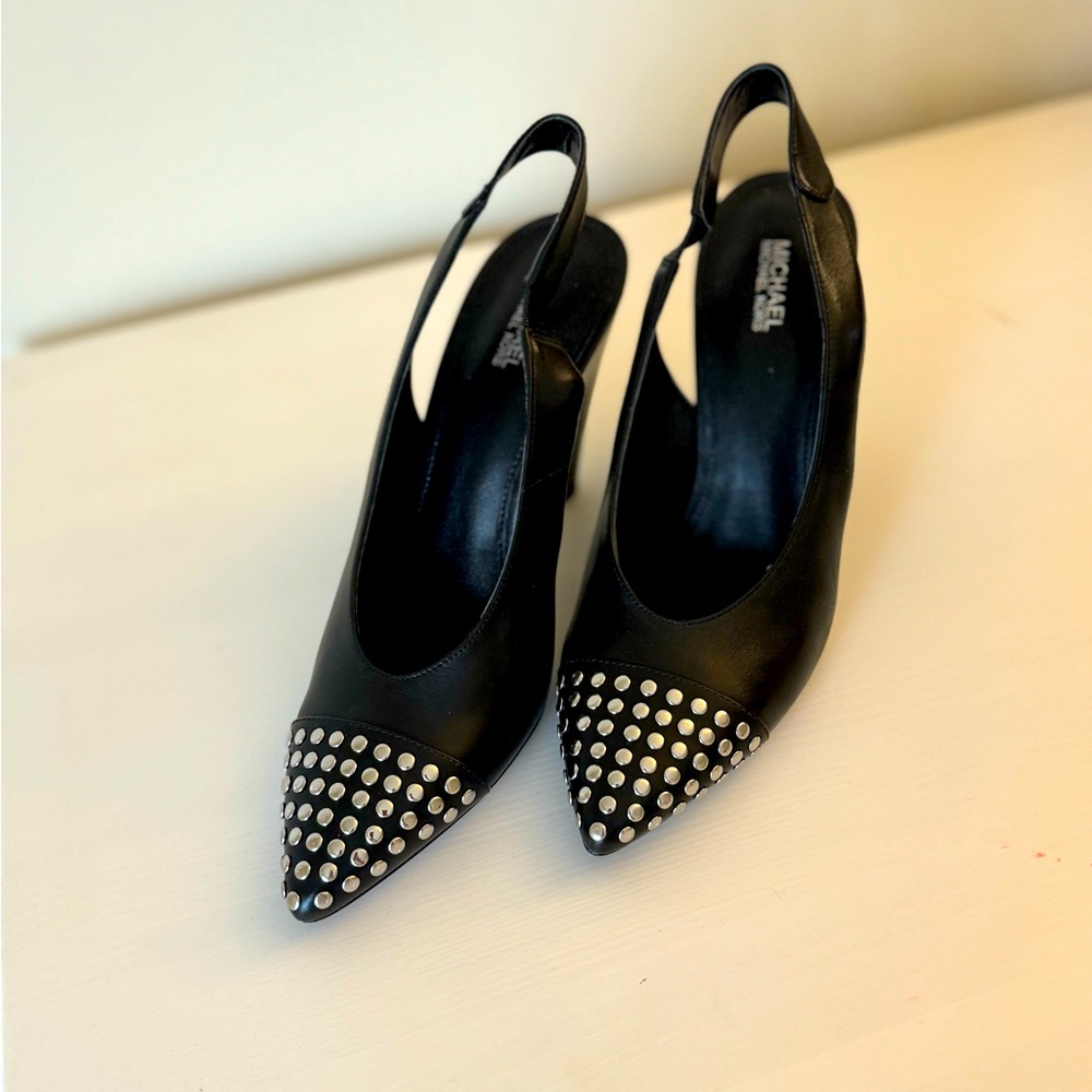 Michael Kors Gemma sling leather pumps